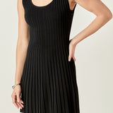 Sloane Contrast Ribbed Knit Mini Dress