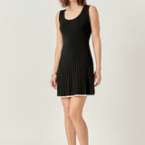 Sloane Contrast Ribbed Knit Mini Dress