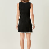 Sloane Contrast Ribbed Knit Mini Dress