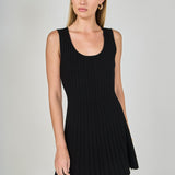 Sloane Contrast Ribbed Knit Mini Dress