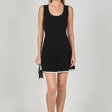Sloane Contrast Ribbed Knit Mini Dress