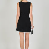 Sloane Contrast Ribbed Knit Mini Dress