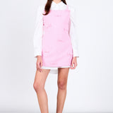 Gracie Bow Embellished Sleeveless Mini Dress