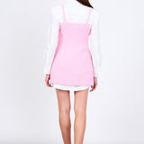 Gracie Bow Embellished Sleeveless Mini Dress