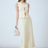 Mila Bow Embellished Sleeveless Top