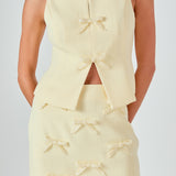 Mila Bow Embellished Sleeveless Top