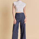 Fitted Creased Pants