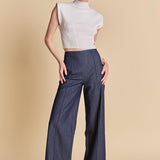 Fitted Creased Pants