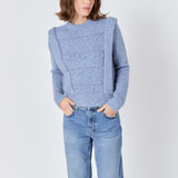 Chunky Wool Knit Detailed Sweater