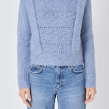 Chunky Wool Knit Detailed Sweater