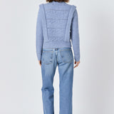 Chunky Wool Knit Detailed Sweater