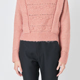Chunky Wool Knit Detailed Sweater