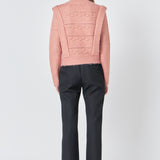 Chunky Wool Knit Detailed Sweater