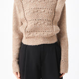 Chunky Wool Knit Detailed Sweater