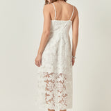 Sequins Lace Midi Dress