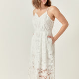 Sequins Lace Midi Dress