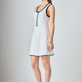 Scoop Neck Knit Midi Dress