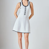 Scoop Neck Knit Midi Dress