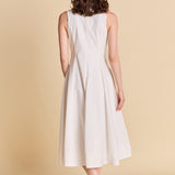 Front Bow Tie Midi Dress