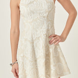 Floral Embroidered Mini Dress