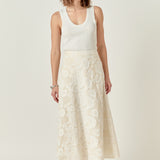Denali Floral Embroidered Maxi Skirt
