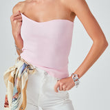 Knit Strapless Top