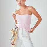 Knit Strapless Top