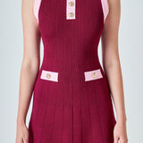 Clara Contrast Knit Mini Dress