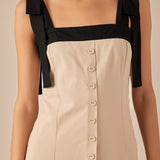 Linen Buttoned Maxi Dress