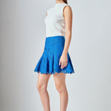 Lace Fit and Flare Mini Skirt