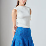 Lace Fit and Flare Mini Skirt