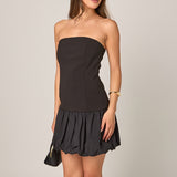 Makayla Strapless Bubbled Mini Dress