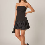 Makayla Strapless Bubbled Mini Dress