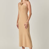 Rosette Knit Midi Dress