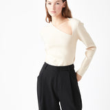 Cut out Long Sleeve Knit Top
