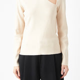 Cut out Long Sleeve Knit Top
