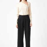 Cut out Long Sleeve Knit Top