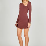 Cut out Long Sleeve Mini Dress