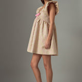 Jacquard Print Mini Dress