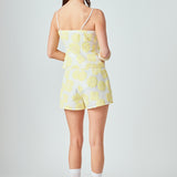 Floral Net Shorts