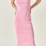 Curved Knit Midi Dress