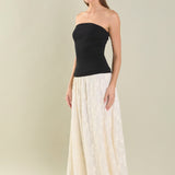 Strapless Knit Top