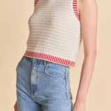 Knit Bordered Top