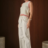 Knit Bordered Top