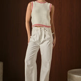 Knit Bordered Top