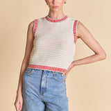 Knit Bordered Top