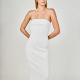 Strapless Knit Midi Dress