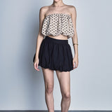 Allison Linen Blouson Bubble Mini Skirt