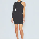 Cut Out One-Sleeve Knit Dress