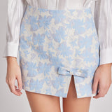Aria Floral Jacquard Mini Skirt